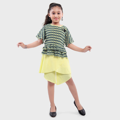 Girls Shorts Set  - LEMON 2695