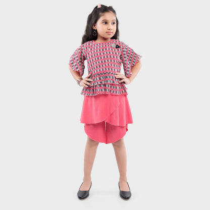 Girls Shorts Set - RED 2695