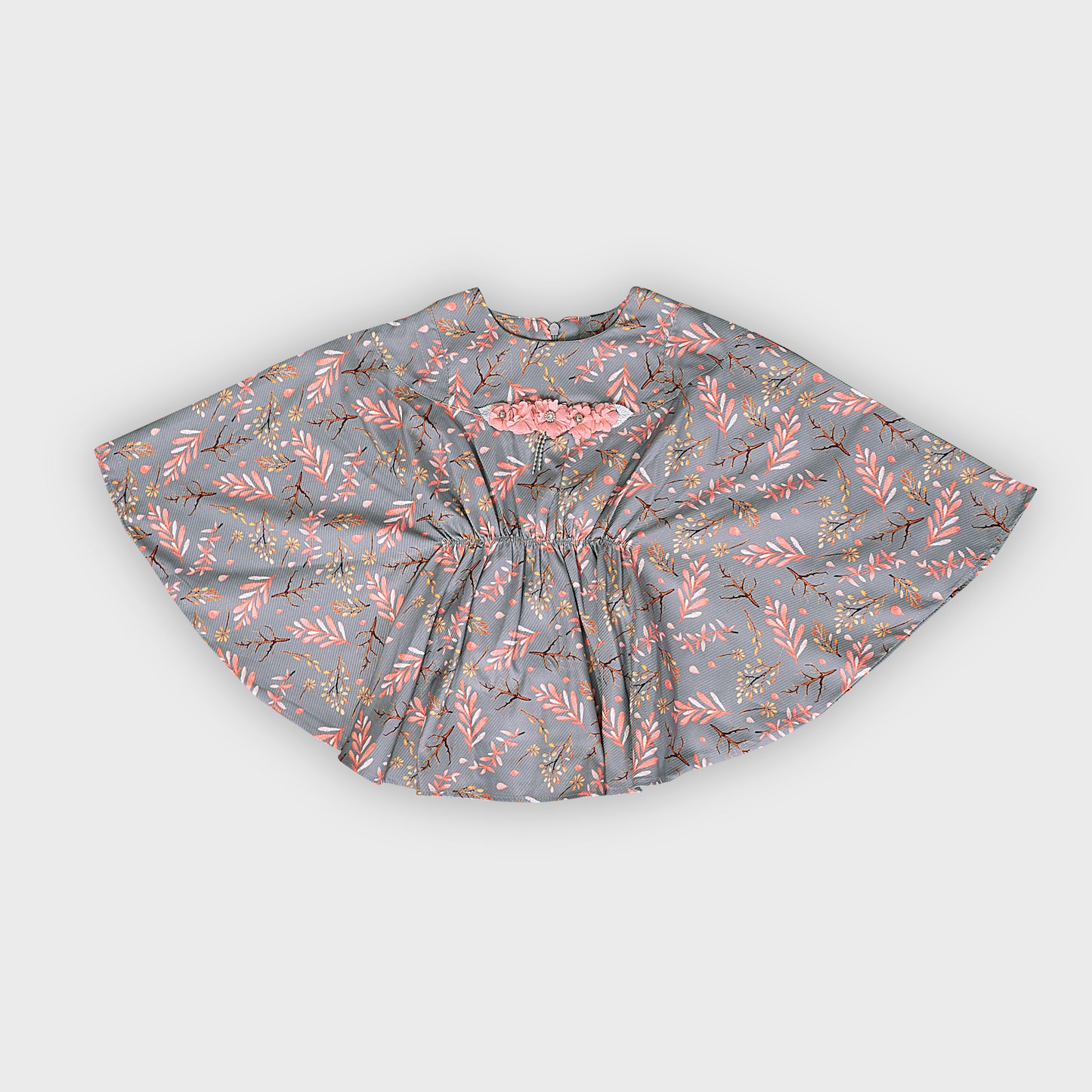 Girls Peach Culottes Set - 2696