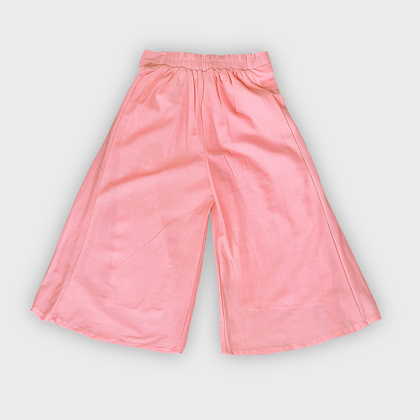 Girls Peach Culottes Set - 2696