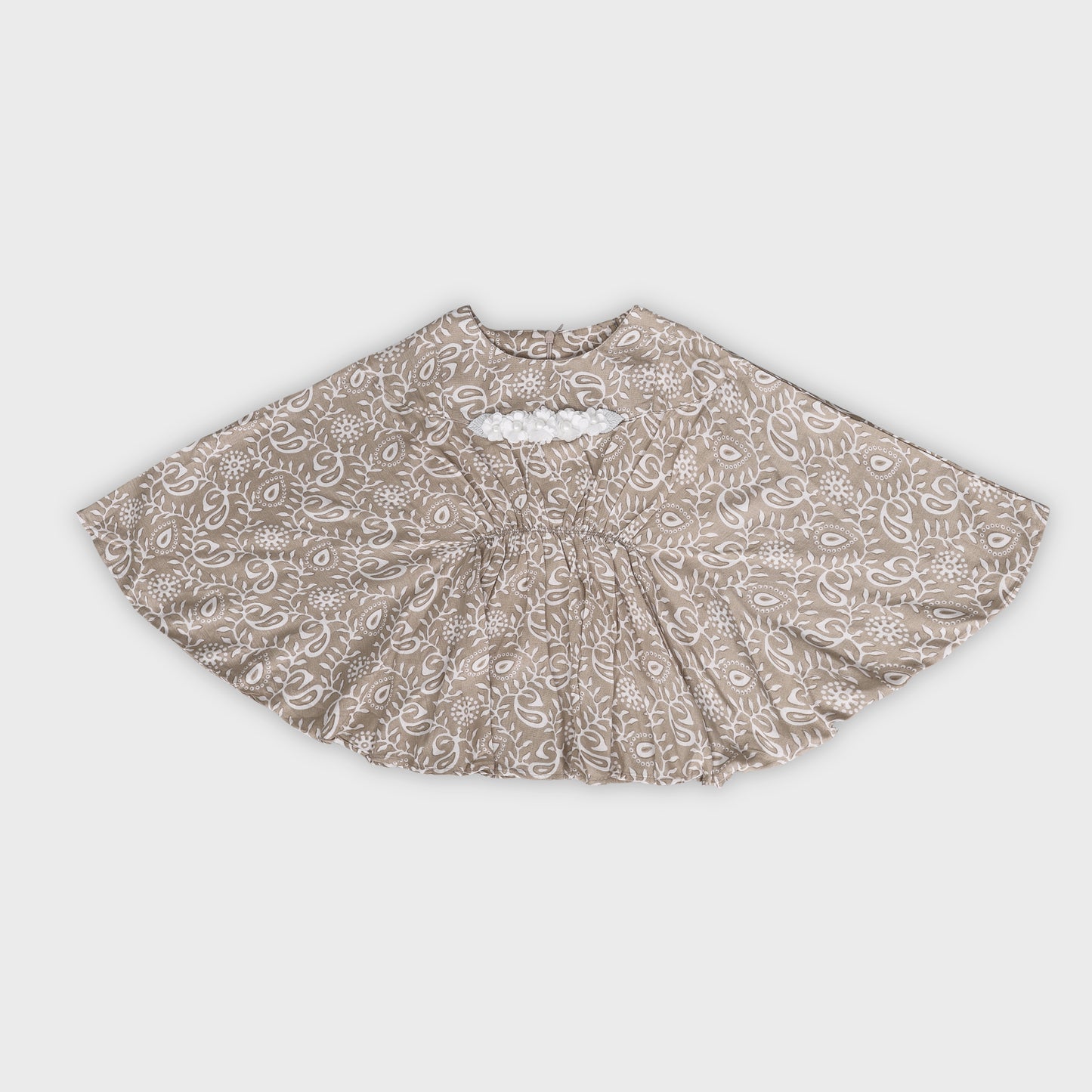 Girls Brown Culottes Set - 2697