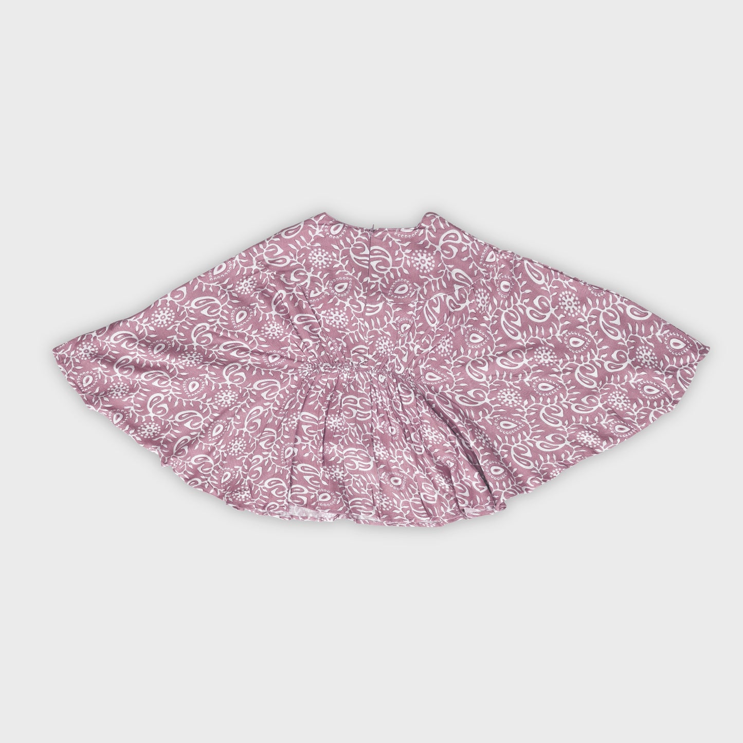 Girls Wine Culottes Set - 2697