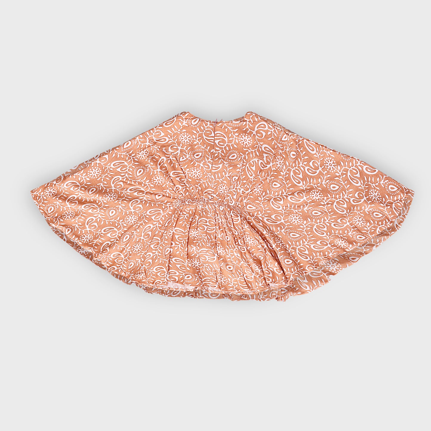 Girls Orange Culottes Set - 2697