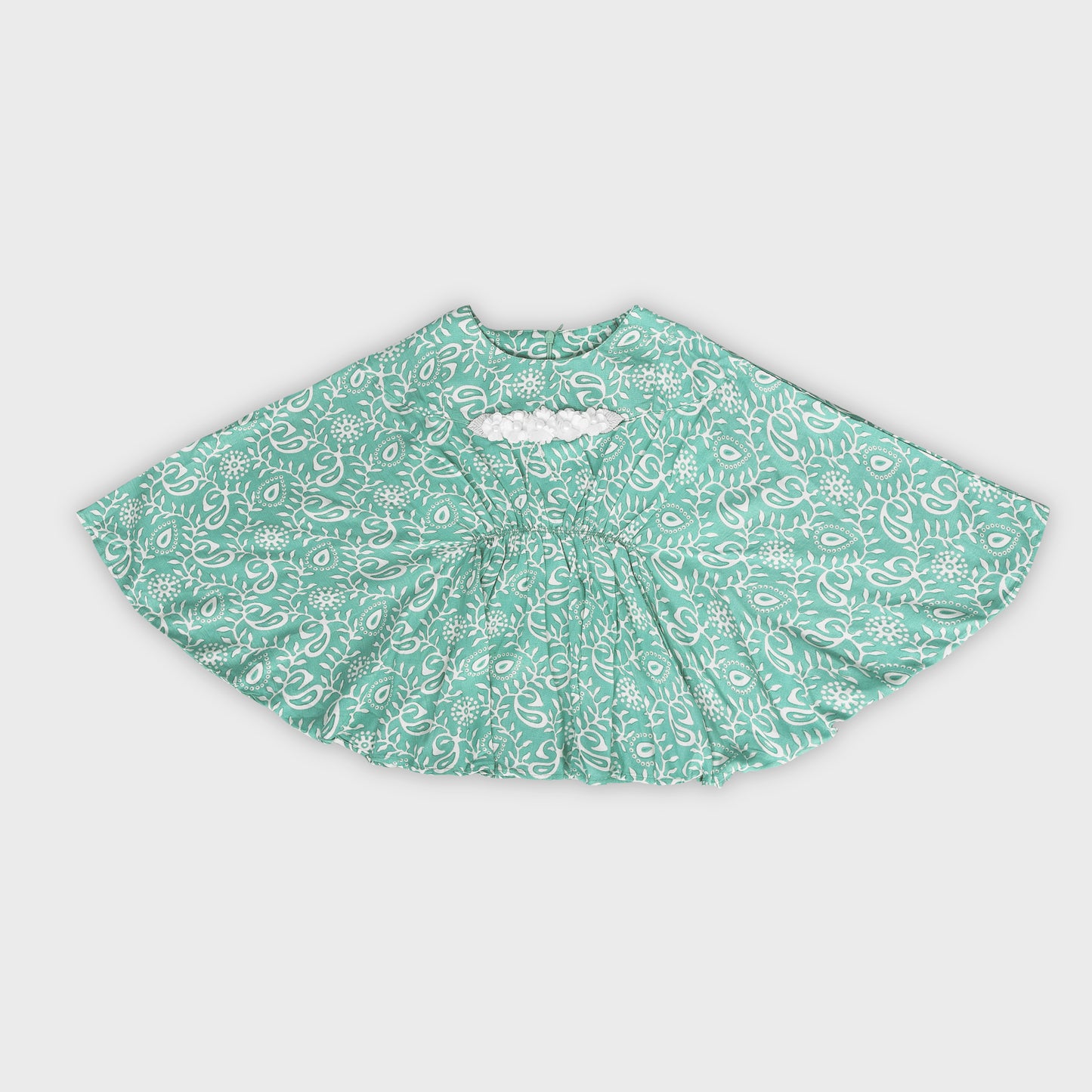 Girls Green Culottes Set - 2697