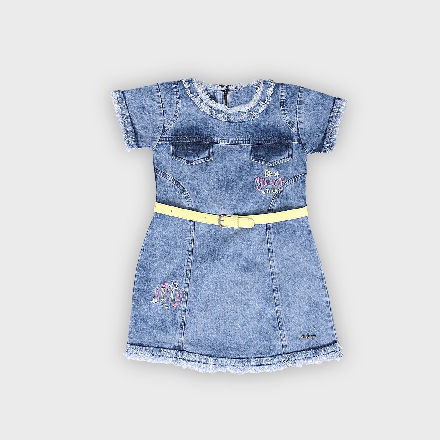 Girls Light Blue Dress - 2740