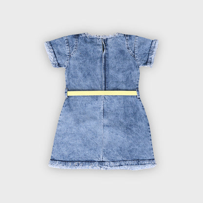 Girls Light Blue Dress - 2740