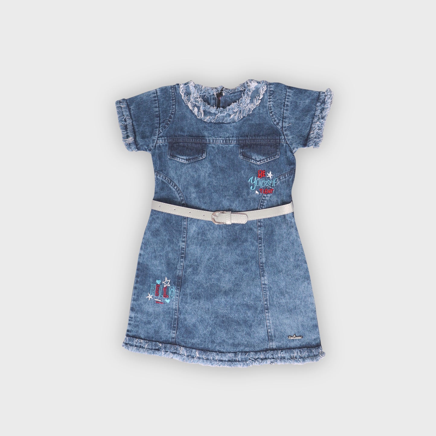 Girls Dark Blue Dress - 2740