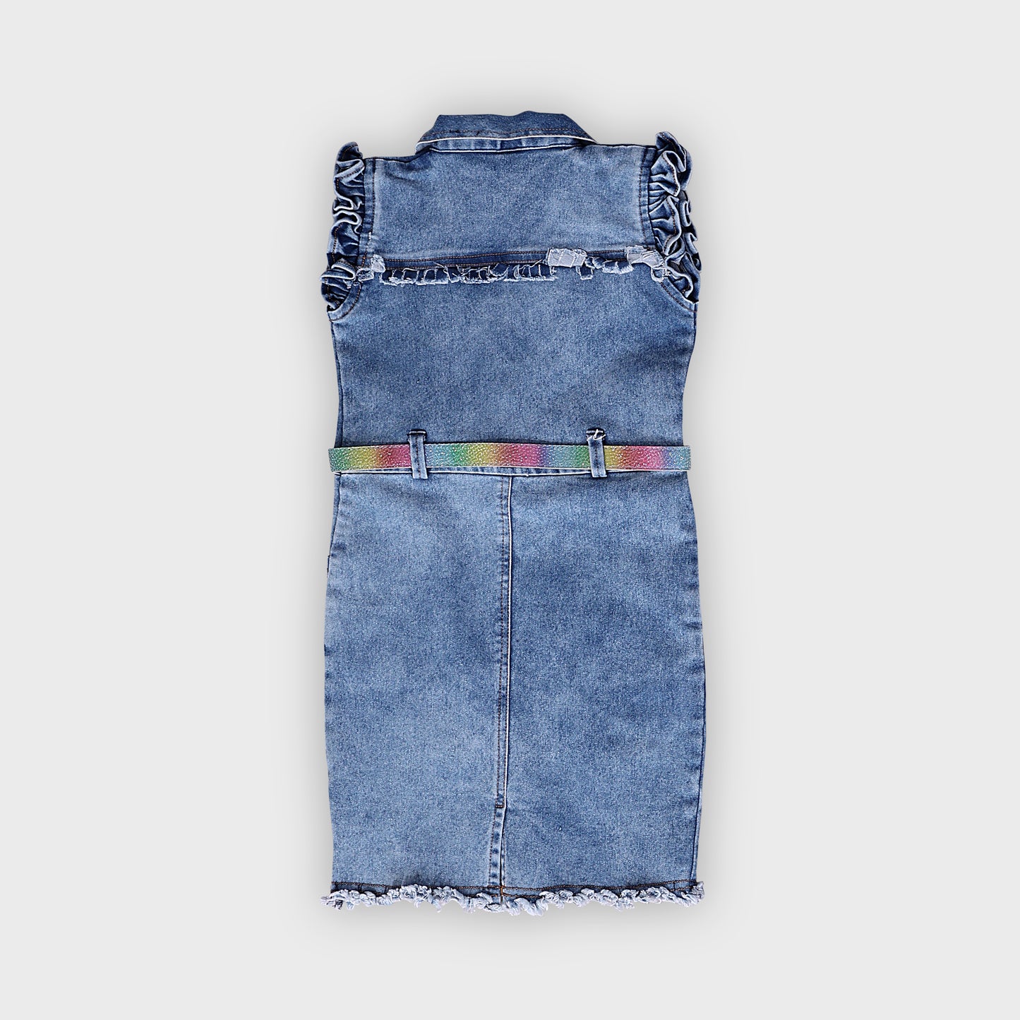 Girls Dark Blue Dress - 2743