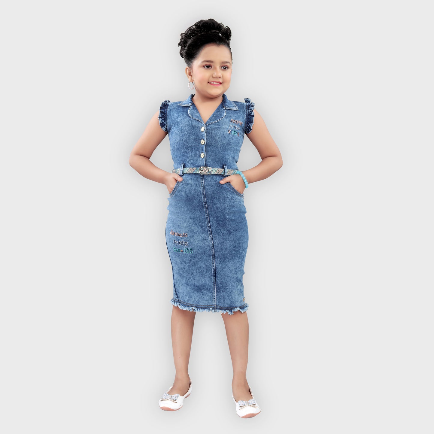 Girls Blue Dress - 2743