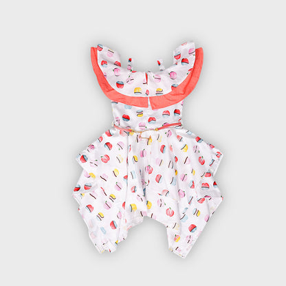 Girls Peach Dress - 2809