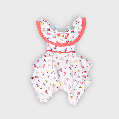 Girls Peach Dress - 2809