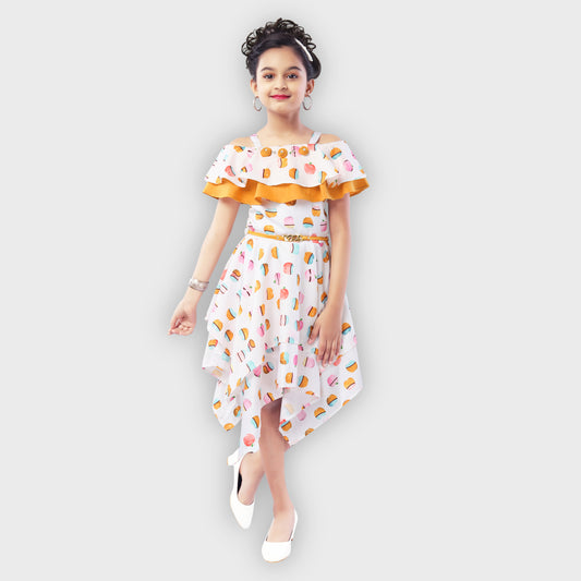 Girls Mustard Dress - 2809