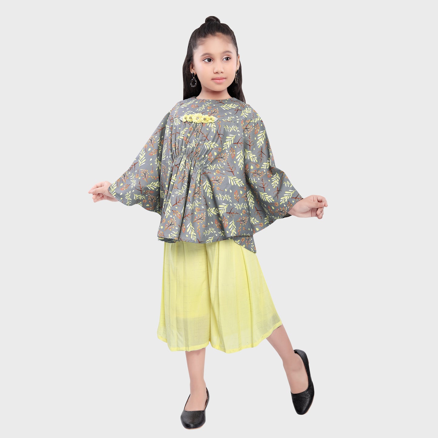 Girls Lemon Culottes Set - 2696