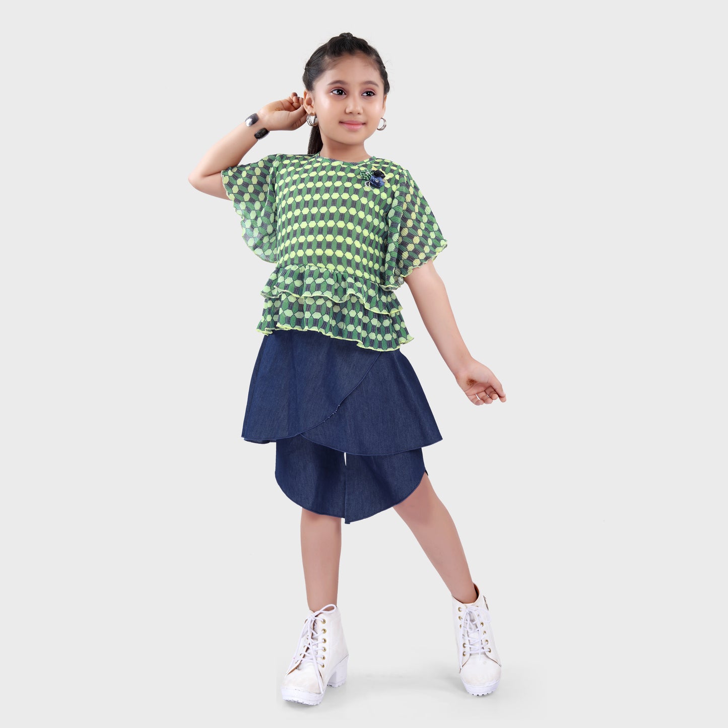 Girls Lemon Shorts Set  - 2708