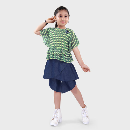 Girls Lemon Shorts Set  - 2708