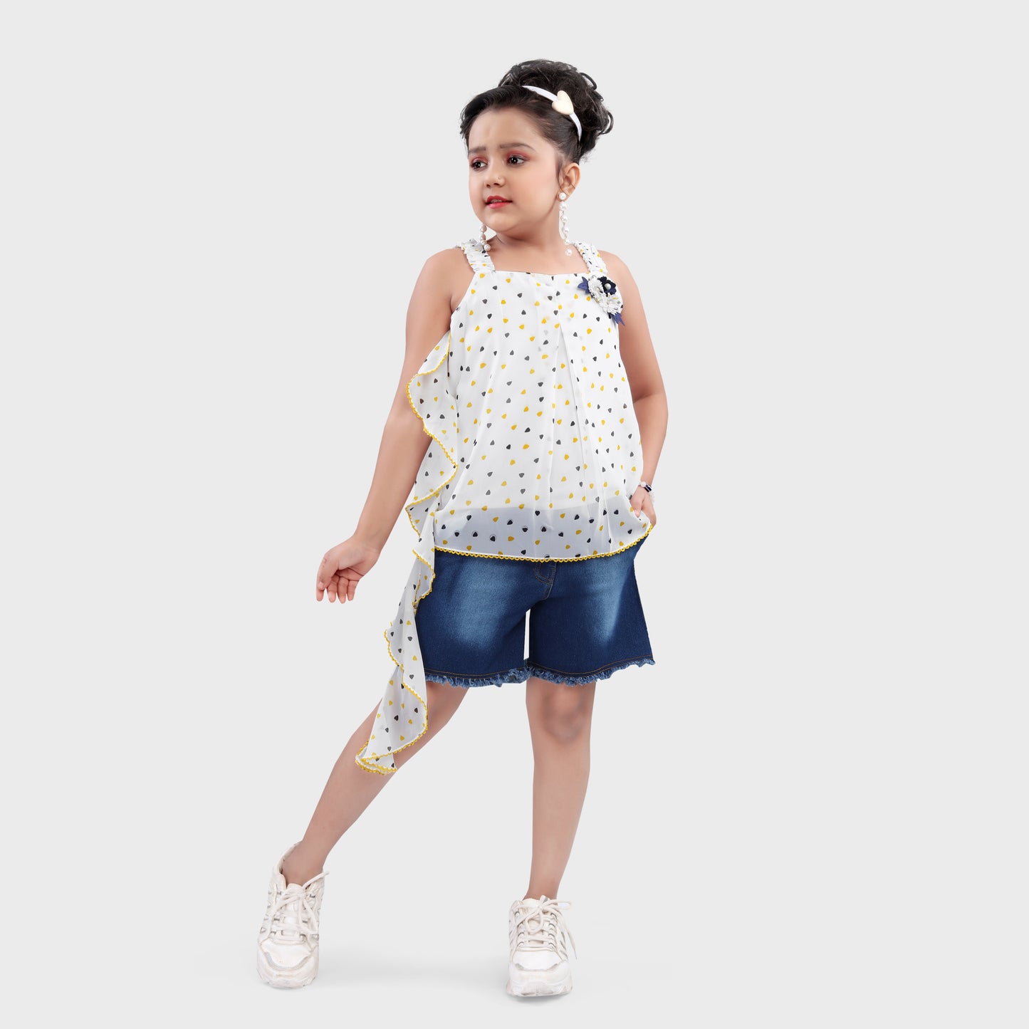 Girls Lemon Shorts Set  - 2739